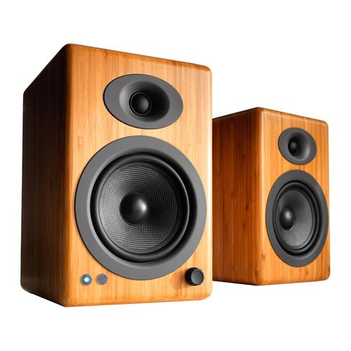 audioengine 声擎 a5+ wireless 桌面蓝牙音箱 焦糖竹